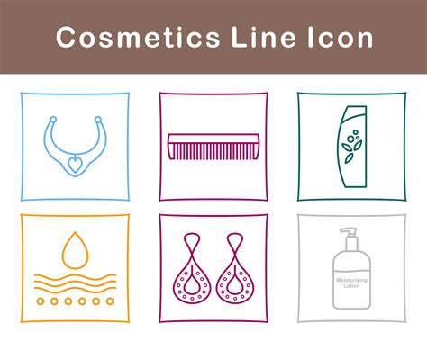 Cosmetics Vector Icon Set 21505239 Vector Art at Vecteezy