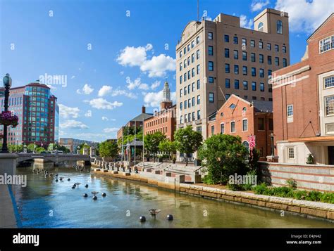 The Providence River waterfront in downtown Providence, Rhode Island, USA Stock Photo - Alamy