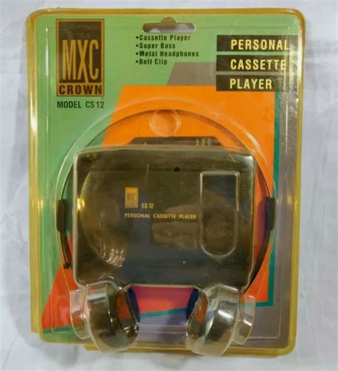 MXC CROWN PERSONAL cassette player CS12 With headphones mint condition Walkman $9.99 - PicClick