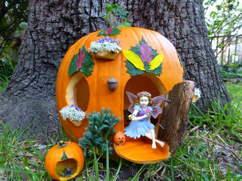 Our Fairy House Pumpkin from 2013 Xmas Ideas, Holiday Ideas, Halloween Fairy Garden, Snoopy ...