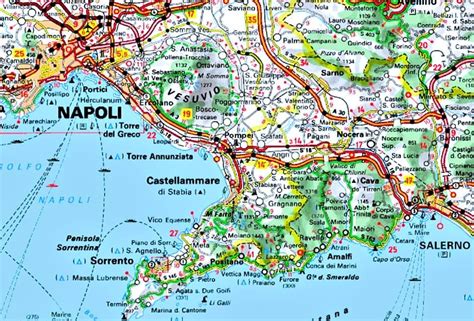 Map Of Amalfi Coast Towns - Map Of The United States With Cities