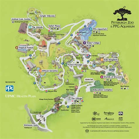 Pittsburgh Zoo & Aquarium | Pittsburgh zoo, Zoo map, Zoo architecture