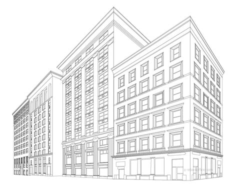 Building Line Drawing at GetDrawings | Free download