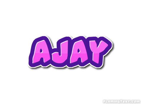 Ajay Logo | Free Name Design Tool from Flaming Text