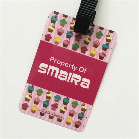 Cupcakes Bag Tags – Cupik Design Personalized Stationery | INDIA