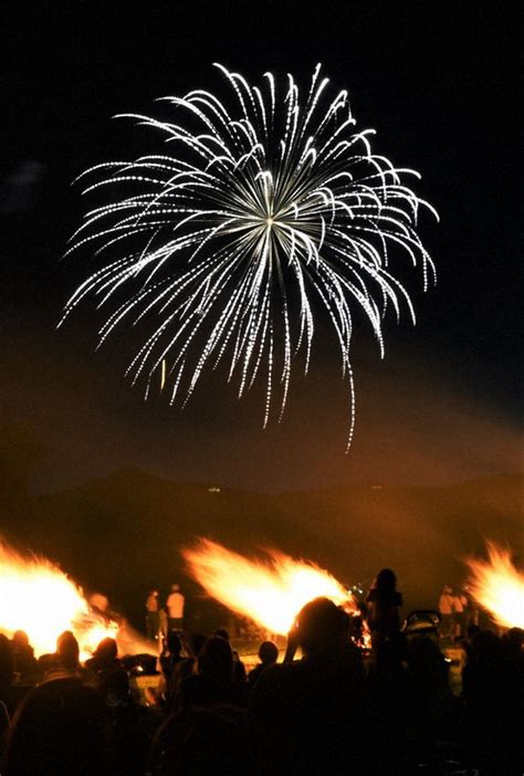 In Photos: Giant 'torches,' fireworks light up night sky on shore of Japan's largest lake - The ...