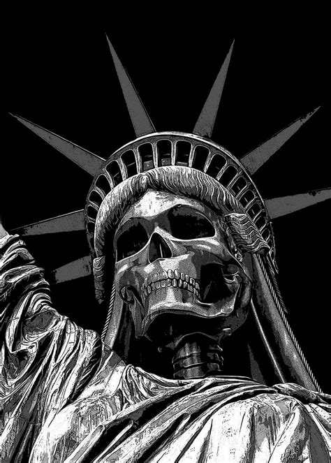 Pin by Daniel Lohrman on Skulls drawing in 2020 | Statue of liberty drawing, Statue of liberty ...