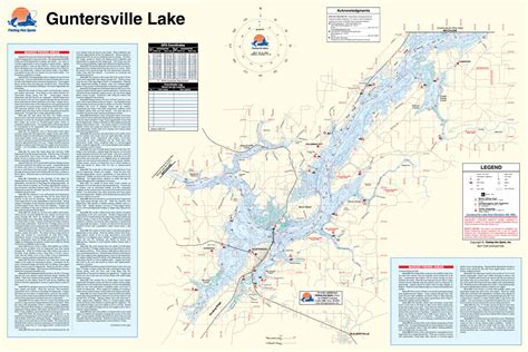 Guntersville Lake Fishing Map