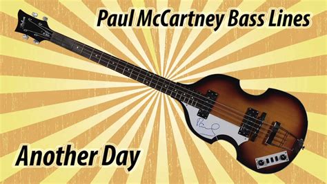 Paul McCartney Bass Lines - Another Day - YouTube