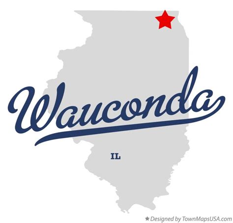 Map of Wauconda, IL, Illinois