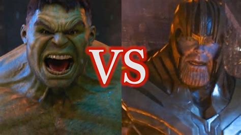 Red Hulk Vs Thanos