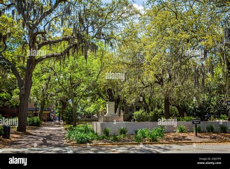 Savannah, GA / USA - April 21, 2016: The bench scenes in the movie ...