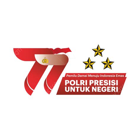 Gambar Bhayangkara Logo Ulang Tahun Ke 77 2023 Vektor, Pondok Bhayangkara, Ulang Tahun ...