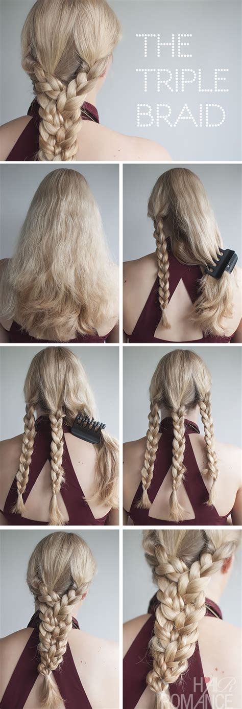 The Triple Braid hairstyle tutorial - Hair Romance