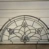 All Clear Stained Glass Beveled Hanging Window Panel 34" W x 18" H ...