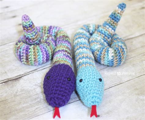 Crochet Snake Pattern - Repeat Crafter Me