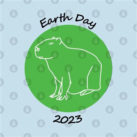 Earth Day 2023 and Capybara - Earth Day - T-Shirt | TeePublic