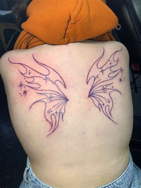 fairy wings back tattoo | Fairy wing tattoos, Butterfly wing tattoo ...