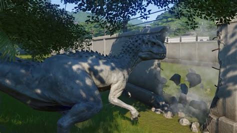 Indominus Rex Escapes Rexy Saves the Park - Jurassic World Evolution ...