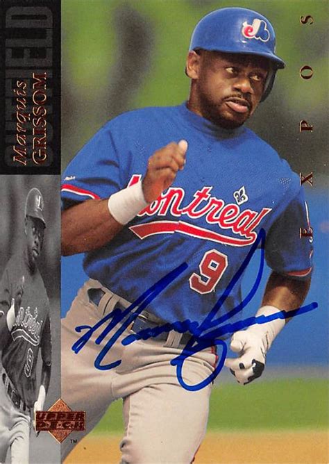 Marquis Grissom autographed Baseball Card (Montreal Expos) 1994 Upper Deck #390