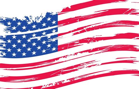 Wavy American Flag with Grunge Textures 6987807 Vector Art at Vecteezy