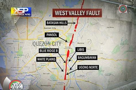 West Valley Fault Line Map