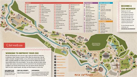 Fort Worth Zoo Map and Brochure (2015 - 2023) | ThemeParkBrochures.net