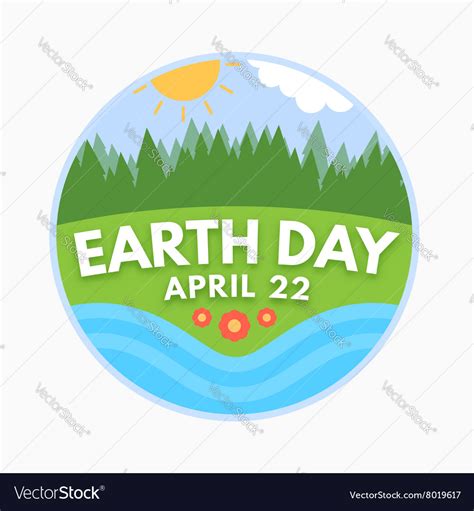 Earth day April 22 Royalty Free Vector Image - VectorStock