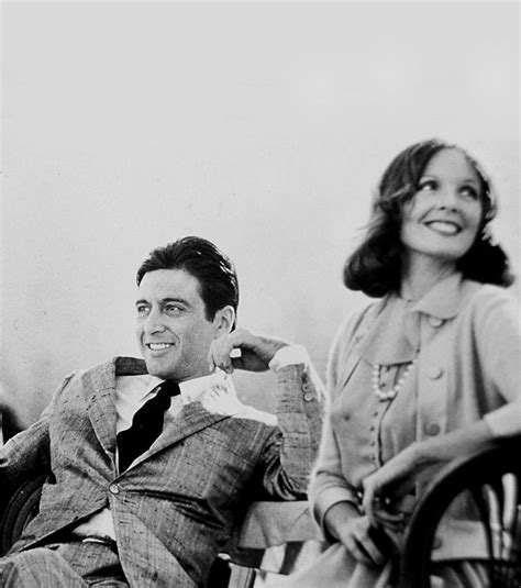 Al Pacino and Diane Keaton on the set of The Godfather Part II (1974 ...