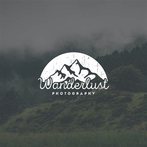 Wanderlust Logo Best Photography Logo, Wanderlust Photography, Food Photography, Mountain ...