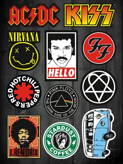 Roommates Wall Stickers: Classic Rock Band Stickers