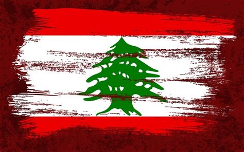 Download wallpapers 4k, Flag of Lebanon, grunge flags, Asian countries ...