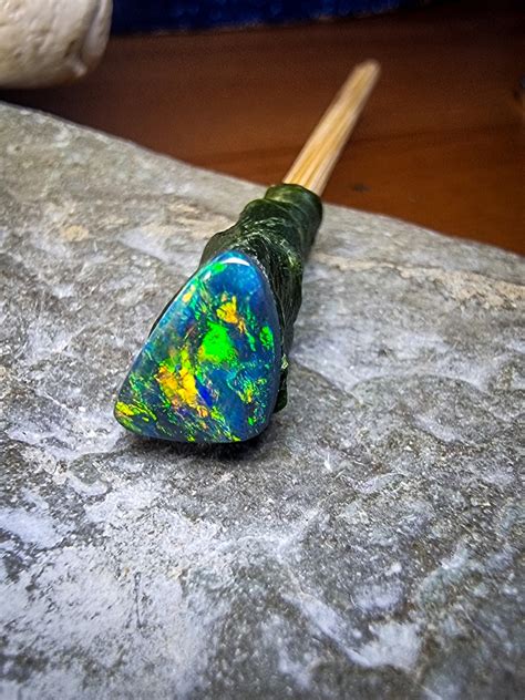 Australian Black Opal, Lightning Ridge, 1.58 Carats - Etsy