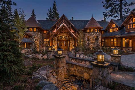 Stunning lodge style home with old world luxury overlooking Lake Tahoe