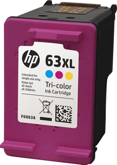 HP 63XL High-Yield Tri-Color Ink Cartridge Multicolor F6U63AN#140 - Best Buy