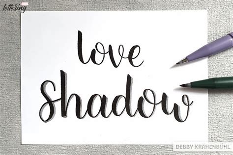 Lettering shadows - How to add them right (step by step tutorial)