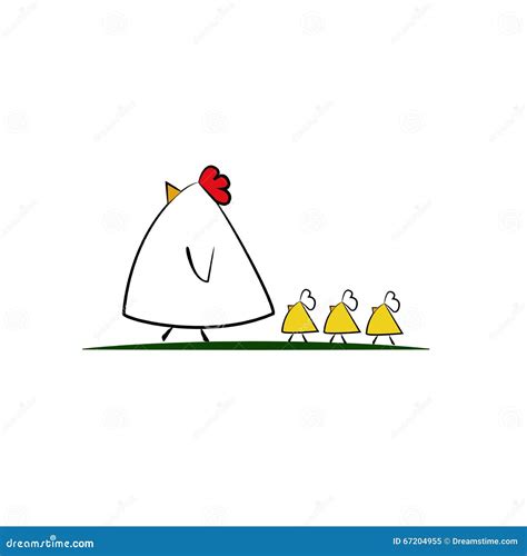 Chicken Family Vector Cartoon Stock Photography | CartoonDealer.com #27870638