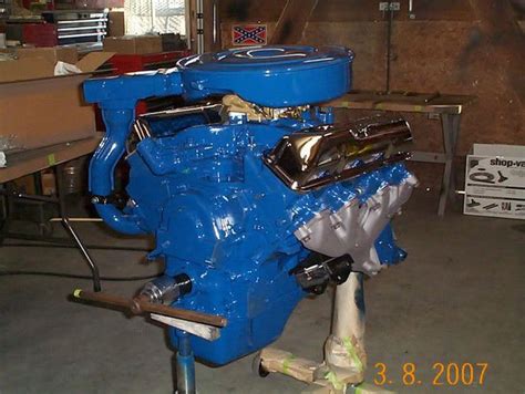 Model Paint Ford Engine Blue