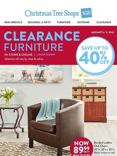 Christmas Tree Shops: Clearance Furniture...In-Store & Online + Free Shipping | Milled