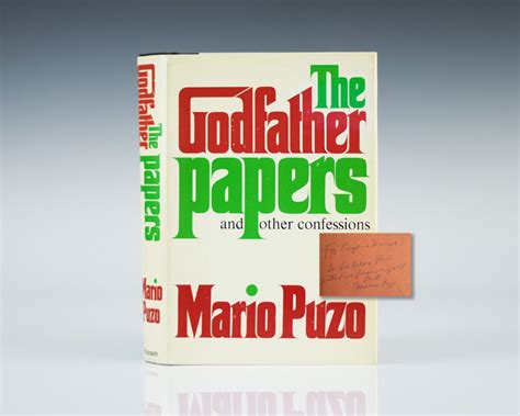 Godfather Mario Puzo First Edition Signed Rare