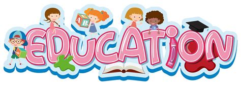 Font design for word education 614527 Vector Art at Vecteezy