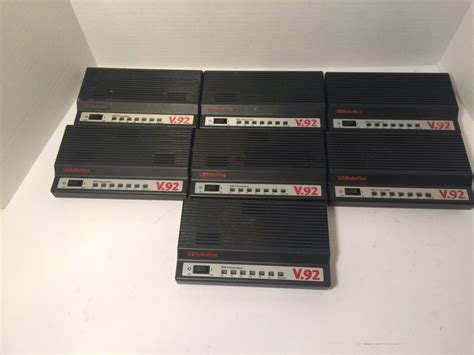 Lot of 7 US Robotics 56k External Modem with V.92 V.90 USR5686G # ...