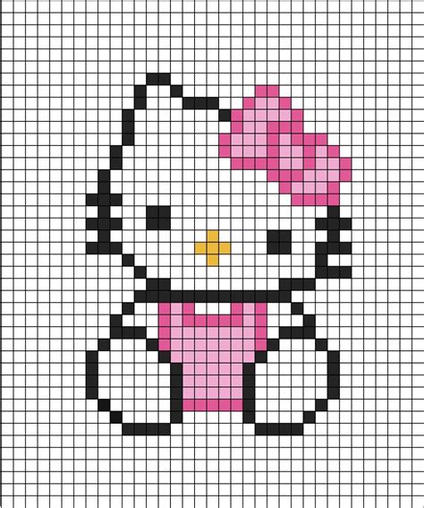 Hello Kitty (sat down) Pixel Art | Hello kitty characters, Hello kitty wallpaper, Spiderman ...