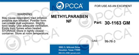 METHYLPARABEN NF - PCCA