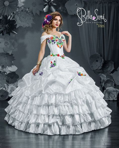 Quinceanera Dress 1811 - www.bellaseradresses.com Color: White/Multi ...