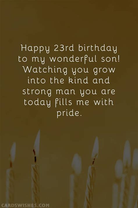 Happy 23rd Birthday! Best Wishes, Messages and Cards