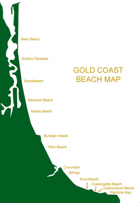 musical Matón falso map of gold coast beaches brandy novedad Cinemática