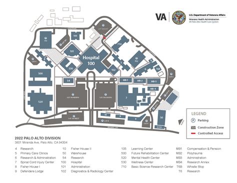 Campus Map | VA Palo Alto Health Care | Veterans Affairs