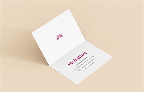 Free invitation mockup - Mockups Design