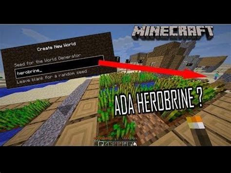 SEED Herobrine DI MINECRAFT VERSI 1.0.0 | Minecraft, Seeds, Batgirl